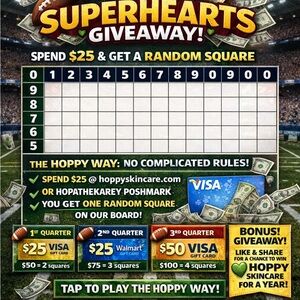 SuperHearts Giveaway Game Board